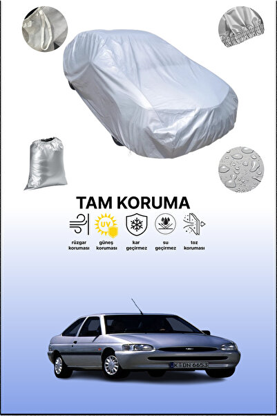 dokaca غطاء سيارة رمادي متوافق مع فورد إسكورت 3 أبواب 1995 - 2000، غطاء سيارة...