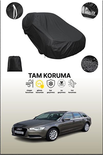 dokaca غطاء سيارة متوافق مع أودي A6 أفانت 2011 - 2014 باللون الأسود، غطاء واق...