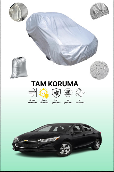 dokaca غطاء سيارة رمادي متوافق مع شيفروليه كروز 2016 - 2018، غطاء سيارة، غطاء...