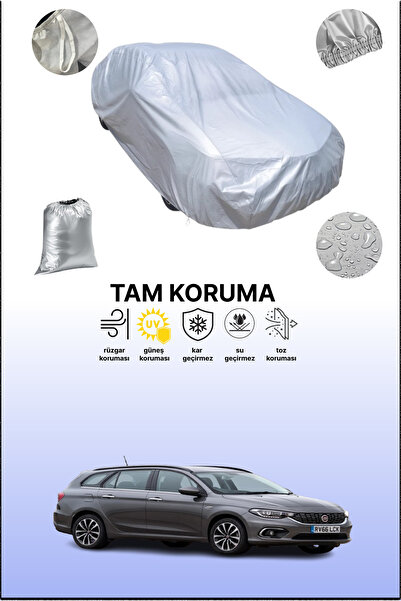 dokaca غطاء سيارة رمادي متوافق مع فيات تيبو ستيشن واجن 2016 - 2021، غطاء سيار...