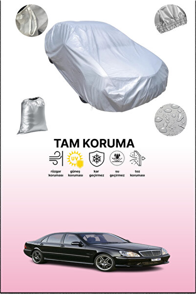 dokaca Gray Mercedes S 65 Amg (W220) 2004 - 2006 Compatible Auto Tarpaulin, C...