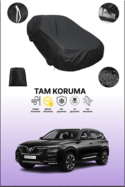 dokaca غطاء سيارة متوافق مع فينفاست لوكس، غطاء واقي، غطاء سيارة أسود