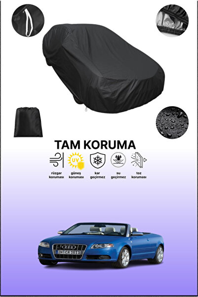 dokaca غطاء سيارة أسود متوافق مع أودي S4 كابريوليه، غطاء واقي، غطاء سيارة