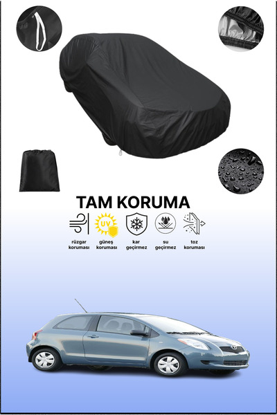 dokaca غطاء سيارة متوافق مع تويوتا ياريس تي إس ثلاثي الأبواب 2007 - 2010، غطا...