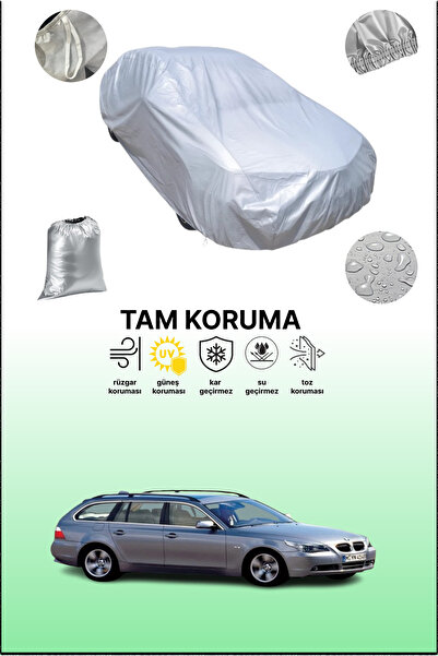 dokaca غطاء سيارة رمادي متوافق مع بي إم دبليو الفئة الخامسة تورينج (E61) 2004 - 2007، غطاء سيارة، غطاء واقي