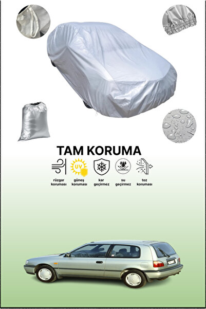 dokaca غطاء سيارة رمادي لنيسان صني هاتشباك 1993 - 1995، متوافق مع السيارات، غ...