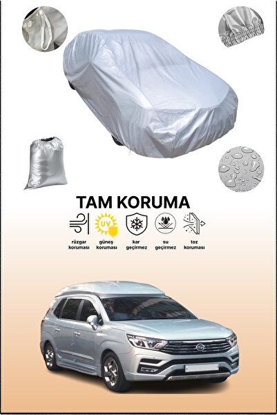 dokaca غطاء سيارة رمادي متوافق مع سانغيونغ روديوس 2، غطاء سيارة، غطاء واقي