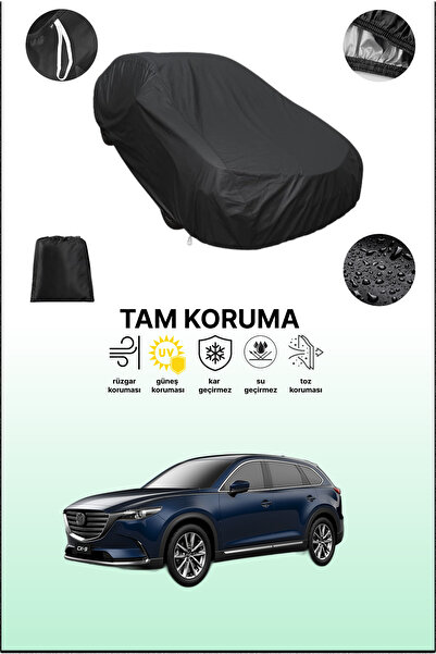 dokaca غطاء سيارة متوافق مع مازدا سي إكس-9 1 باللون الأسود، غطاء واقي، غطاء سيارة