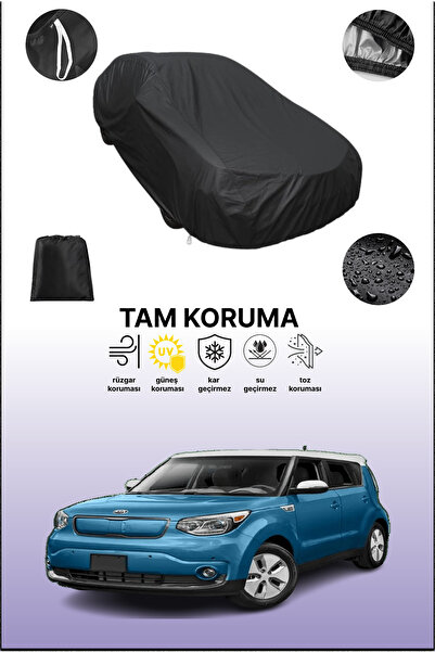 dokaca غطاء سيارة متوافق مع سيارة كيا سول 3 باللون الأسود، غطاء حماية، غطاء س...