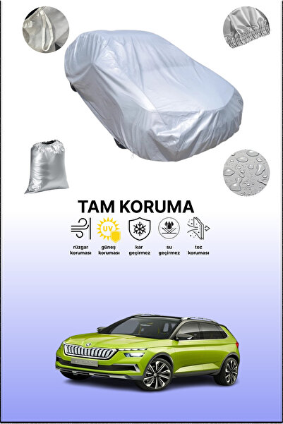 dokaca غطاء سيارة رمادي متوافق مع سكودا فيجن، غطاء سيارة، غطاء واقي