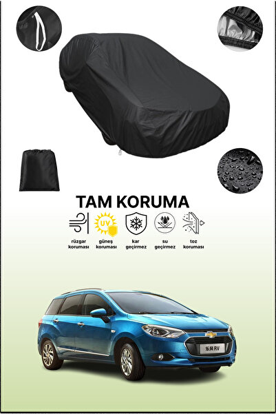 dokaca غطاء سيارة متوافق مع شيفروليه لوفا آر في، غطاء واقي، غطاء سيارة أسود