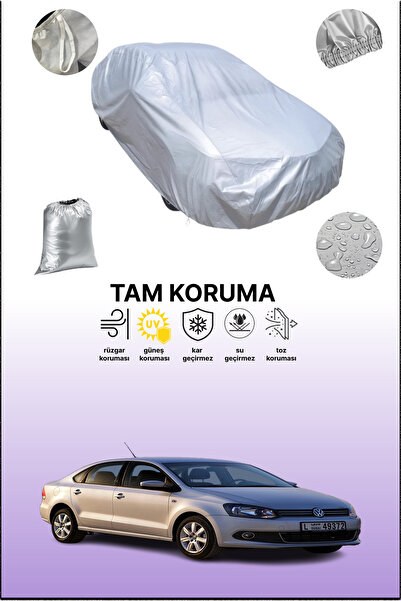 dokaca غطاء سيارة رمادي متوافق مع فولكس فاجن فينتو 2010 - 2021، غطاء سيارة، غ...