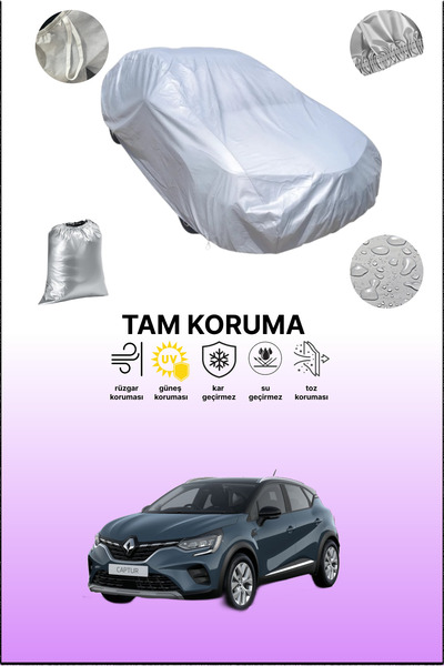 dokaca غطاء سيارة رمادي متوافق مع رينو كابتشر 2، غطاء سيارة، غطاء حماية