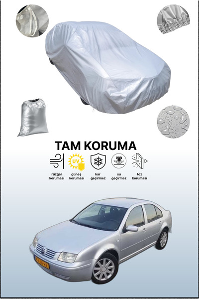 dokaca غطاء سيارة رمادي متوافق مع فولكس فاجن بورا، غطاء سيارة، غطاء واقي