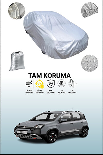 dokaca غطاء سيارة رمادي متوافق مع فيات باندا كروس 2014 - 2021، غطاء سيارة، غطاء واقي