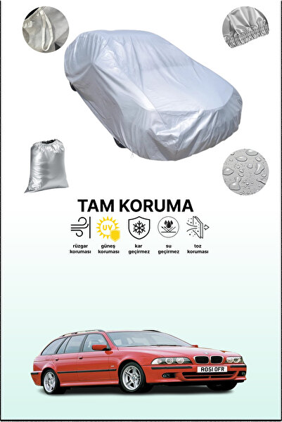 dokaca غطاء سيارة رمادي متوافق مع بي إم دبليو الفئة الخامسة تورينج (E39) 1997 - 2000، غطاء سيارة، غطاء واقي