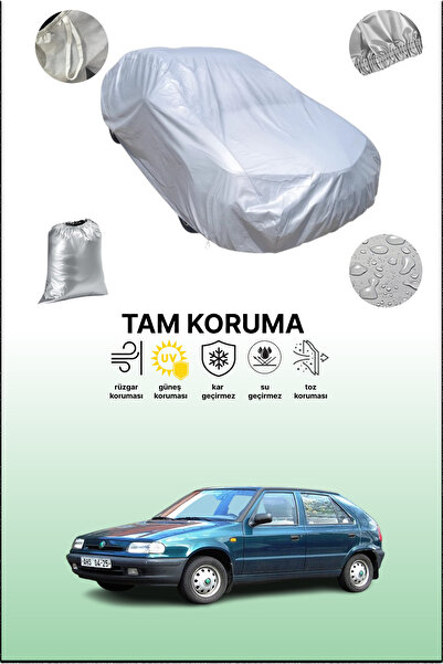 dokaca غطاء سيارة متوافق مع سيارة سكودا فيليشيا 2 باللون الرمادي، غطاء سيارة،...