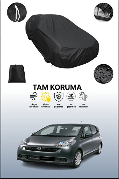 dokaca غطاء سيارة متوافق مع دايهاتسو سونيكا باللون الأسود، غطاء واقي، غطاء سيارة