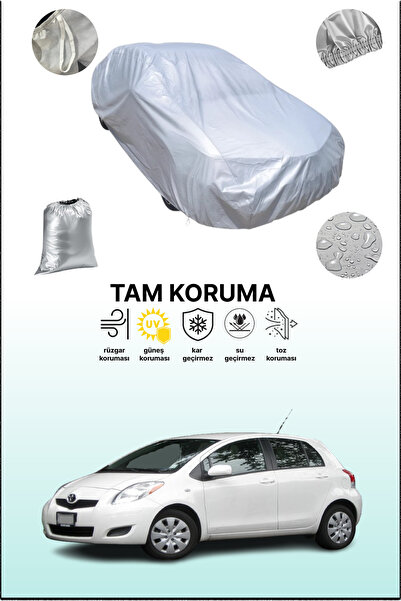 dokaca غطاء سيارة متوافق مع تويوتا ياريس رمادي اللون 5 أبواب 2008 - 2011، غطا...