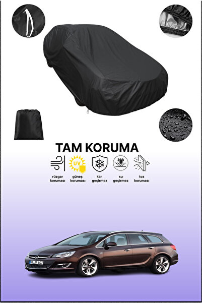 dokaca غطاء سيارة متوافق مع أوبل أسترا سبورتس تورر 2012 - 2015، غطاء واقي، غطاء سيارة أسود