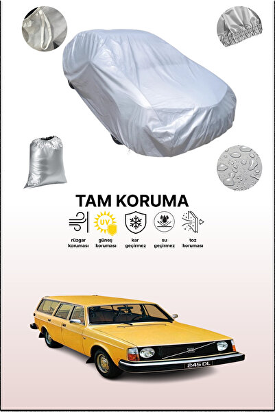dokaca Gray Volvo 245 1975 - 1990 Compatible Auto Tarpaulin, Car Tarpaulin, P...