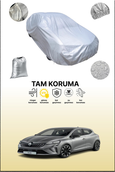 dokaca غطاء سيارة رمادي متوافق مع رينو كليو، غطاء سيارة، غطاء واقي