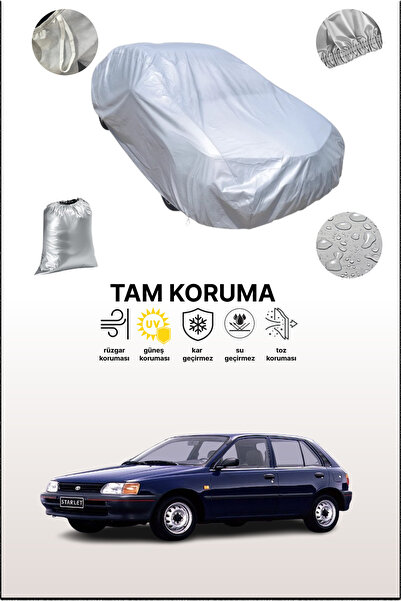 dokaca غطاء سيارة رمادي لتويوتا ستارلت 5 أبواب 1990 - 1996، متوافق مع السيارا...