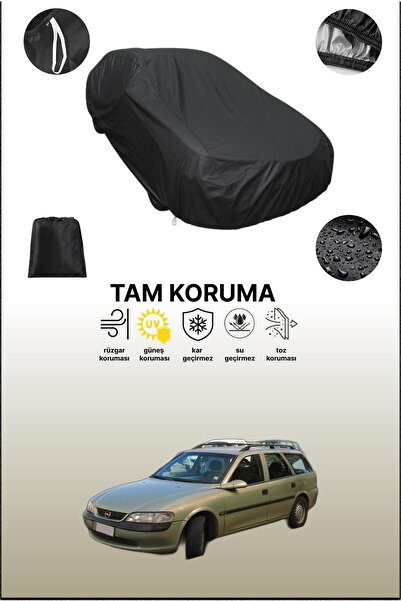 dokaca غطاء سيارة أسود متوافق مع أوبل فيكترا بي كارافان، غطاء واقي، غطاء سيارة