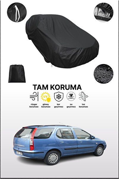 dokaca غطاء سيارة أسود متوافق مع تاتا إنديجو مارينا، غطاء واقي، غطاء سيارة