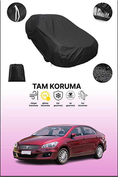 dokaca غطاء سيارة أسود متوافق مع سوزوكي سياز، غطاء واقي، غطاء سيارة