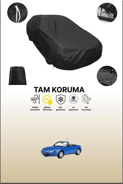 dokaca غطاء سيارة متوافق مع مازدا MX-5 1 باللون الأسود، غطاء واقي، غطاء سيارة