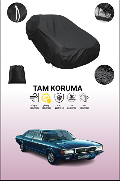 dokaca غطاء سيارة متوافق مع فورد جرانادا باللون الأسود، غطاء واقي، غطاء سيارة