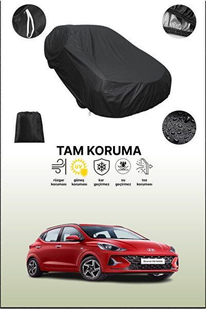 dokaca Black Hyundai Grand I10 Nios 3 Compatible Car Cover, Protective Cover,...