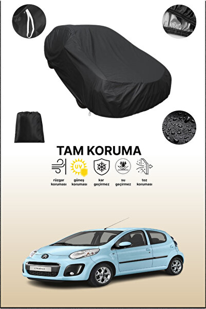 dokaca غطاء سيارة متوافق مع سيتروين C1 أسود بخمسة أبواب موديلات 2012 - 2014، ...
