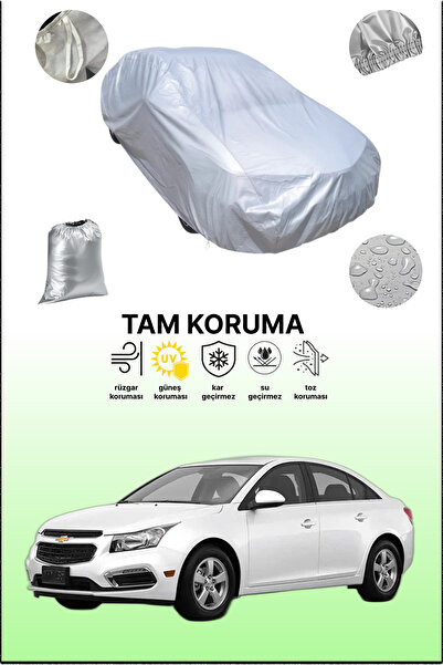 dokaca غطاء سيارة متوافق مع سيارة شيفروليه كروز سيدان باللون الرمادي، غطاء سي...