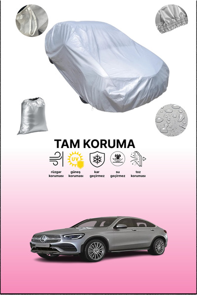 dokaca غطاء سيارة رمادي متوافق مع مرسيدس جي إل سي كوبيه (c253) 2019 - 2021، غ...