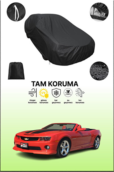 dokaca غطاء سيارة متوافق مع شيفروليه كامارو كابريوليه 2013 - 2016 باللون الأس...