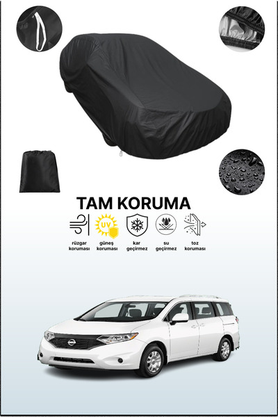 dokaca غطاء سيارة أسود متوافق مع نيسان كويست، غطاء واقي، غطاء سيارة