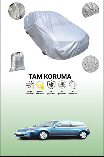 dokaca غطاء سيارة رمادي متوافق مع هوندا سيفيك 5 هاتشباك، غطاء سيارة، غطاء واقي