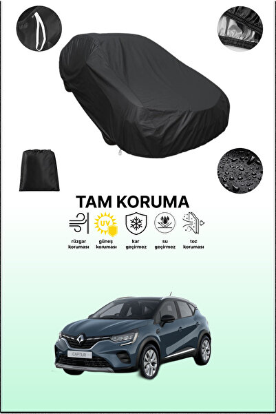 dokaca غطاء سيارة متوافق مع رينو كابتشر 2017 - 2019 باللون الأسود، غطاء واقي،...