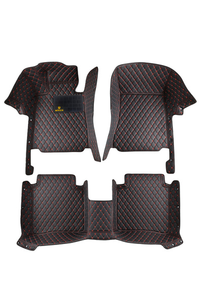 Miren Renault Megane4 2017 Uyumlu 5d Havuzlu Suni Deri OTO PASPAS (Koyu kahve...