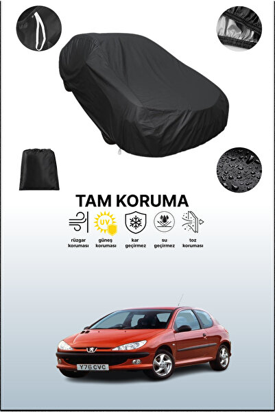 dokaca غطاء سيارة متوافق مع بيجو 206 ثلاثي الأبواب 1998 - 2002، غطاء واقي، غط...