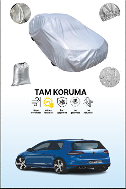 dokaca غطاء سيارة رمادي متوافق مع فولكس فاجن جولف VII ثلاثي الأبواب 2012 - 20...