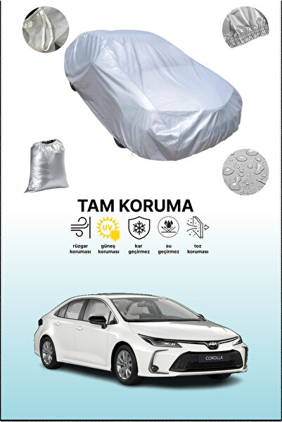 dokaca غطاء سيارة رمادي متوافق مع تويوتا كورولا سيدان، غطاء سيارة، غطاء واقي