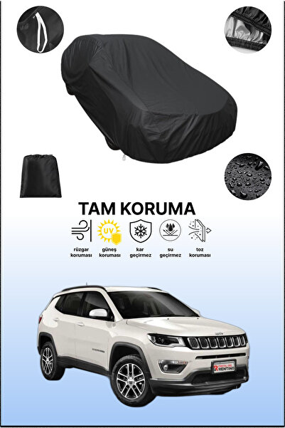 dokaca غطاء سيارة متوافق مع سيارة جيب كومباس 1 باللون الأسود، غطاء واقي، غطاء...