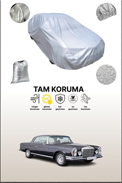 dokaca غطاء سيارة رمادي متوافق مع مرسيدس-بنز W111 كوبيه، غطاء سيارة، غطاء واقي