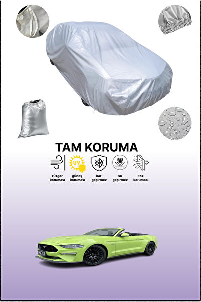 dokaca غطاء سيارة فورد موستانج كونفيرتيبل 4 باللون الرمادي، غطاء سيارة، غطاء واقي