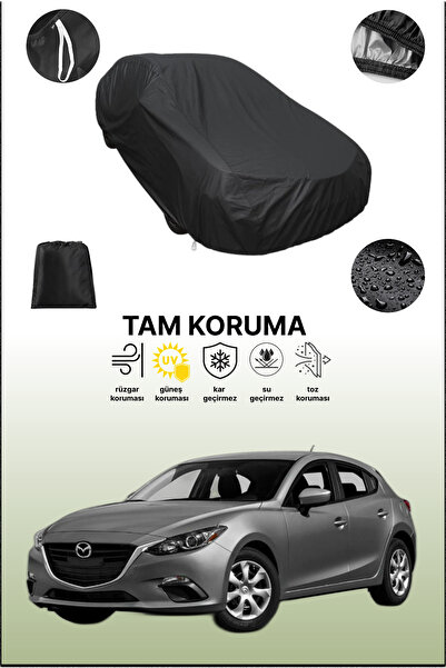 dokaca غطاء سيارة متوافق مع مازدا 3 1 هاتشباك، غطاء واقي، غطاء سيارة أسود