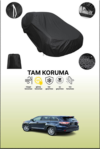 dokaca غطاء سيارة أسود متوافق مع تويوتا كلوجر 3، غطاء واقي، غطاء سيارة