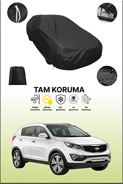 dokaca غطاء سيارة متوافق مع كيا سبورتاج باللون الأسود، غطاء واقي، غطاء سيارة
